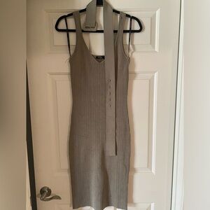 Marciano dress. Taupe colored with belt. Brand new with tags